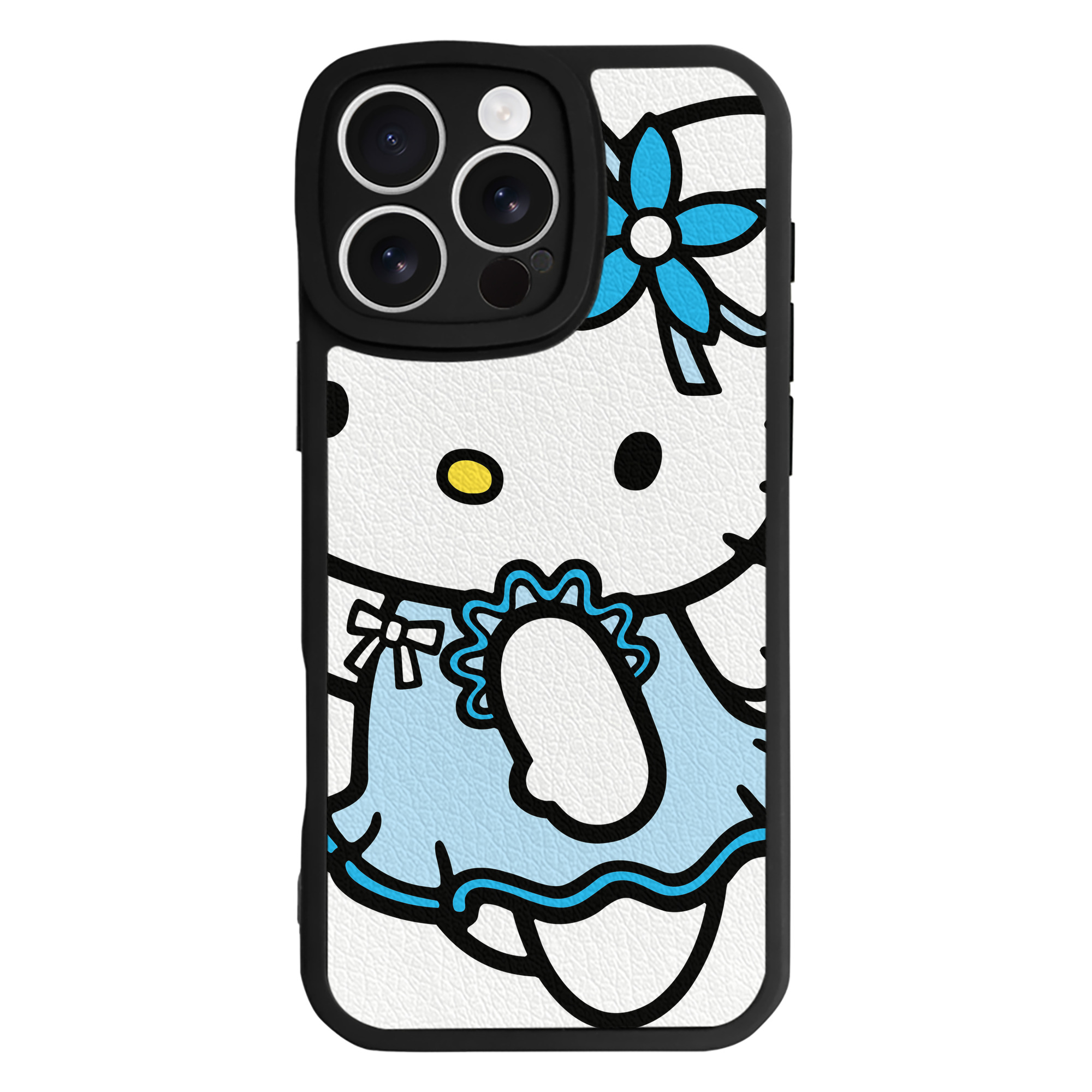 （画像用） Hello Kitty ハローキティ 【iPhone 16シリーズ対応】シリコンスマホケース（レザー調） 材質：シリコン